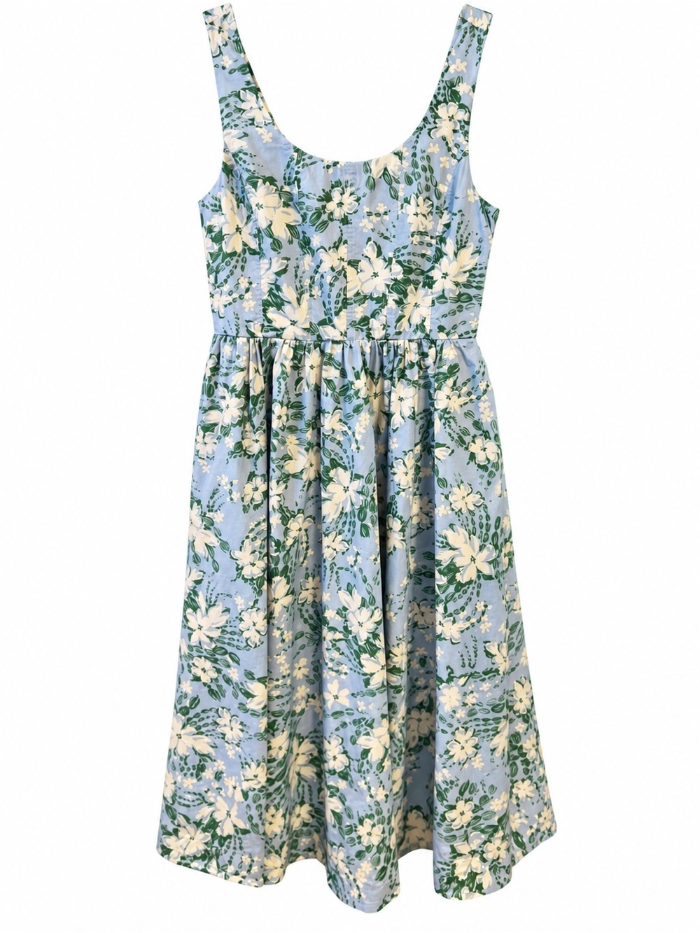 By Together Floral Blue Sleeveless Dress